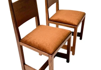 Two Art Deco Modernist Side Chairs by Hendrik Wouda for Pander, 1924